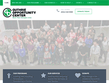 Tablet Screenshot of guthrieopportunitycenter.org